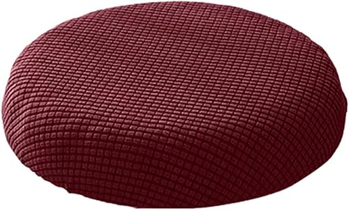 Miniatura 10 de BESPORTBLE Fundas para taburetes de bar, fundas de cojín para taburetes, fundas redondas lavables para sillas de 14 a 17 pulgadas (gris)