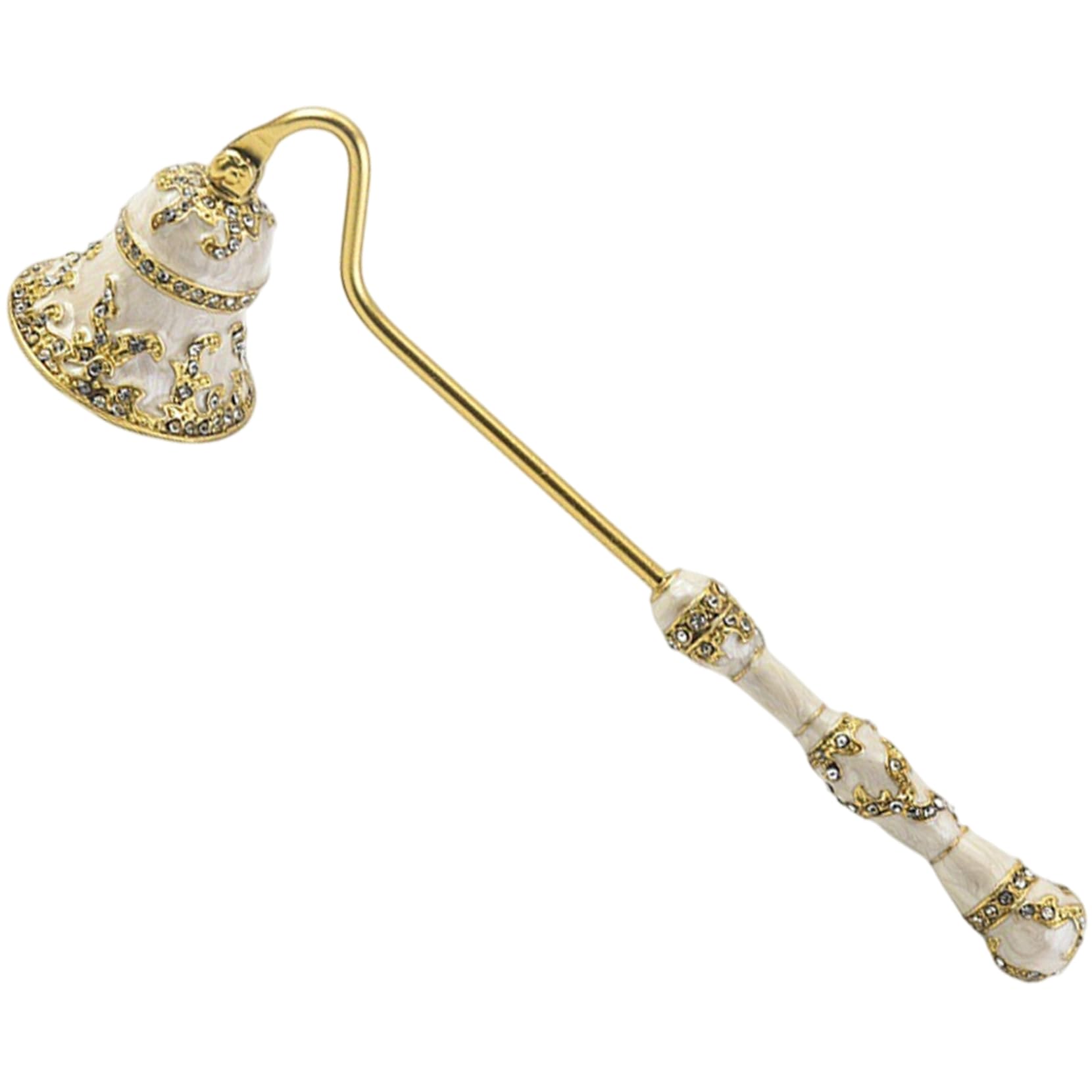NASSMOSSE Candle Snuffer with Long Handle, Elegant Metal Candle Extinguisher, Heat Resistant Flame Stopper for Putting Out Extinguish Wicks Flame Safely