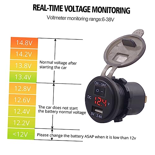 Cargador de coche USB 5V con interruptor integrado que evita consumo fantasma 7