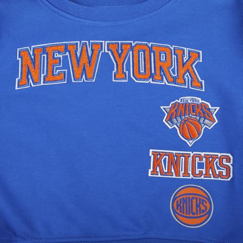 Image of Pro Standard Big Girls NBA Retro Classics Fleece Crewneck Sweatshirt