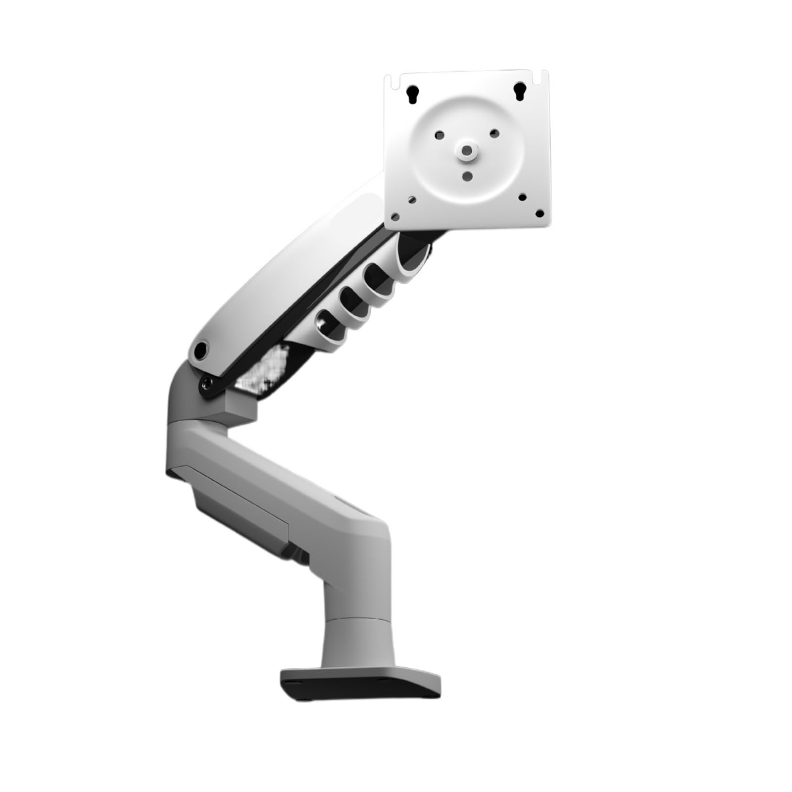 Ikpgbzxm White F80 Monitor Stand With Telescopic And Rotation Adjustment(White)