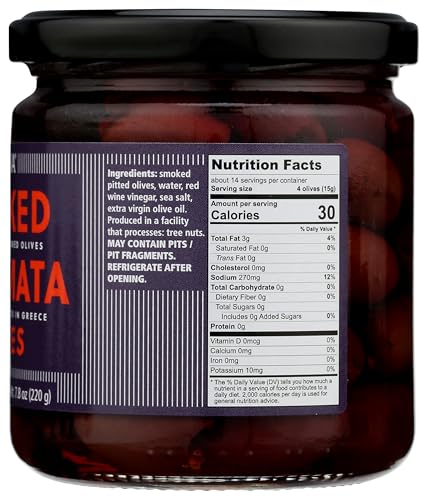 Divina, Smoked Kalamata Olives, 13.7 Ounce