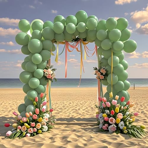Image of Sage Green Balloons 12 inch,70pcs Olive Green Latex Party Balloons for Graduation Jungle Forest Wedding Birthday Baby Shower Party Decorations