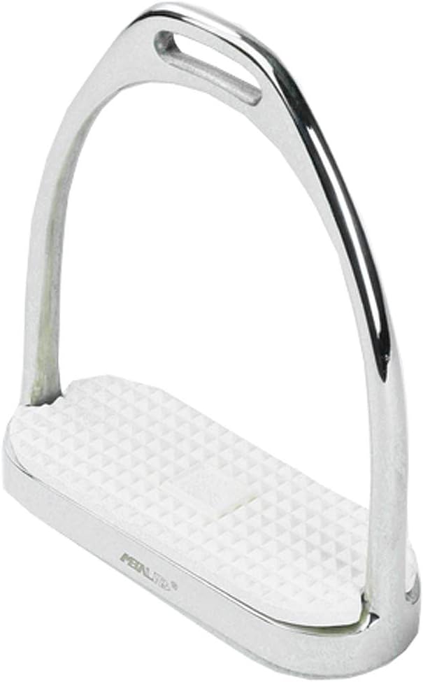 CENTAUR Stainless Steel Fillis Stirrups with Rubber Pad - 2Pcs