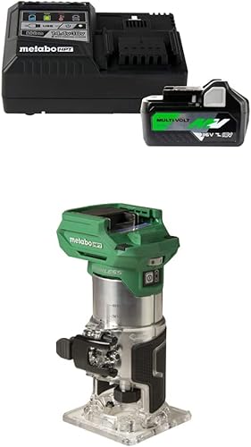 Metabo HPT UC18YSL3B1M - Kit de batería y cargador multivoltios de 36 V18 V con router de moldura de 18 V (solo herramienta)