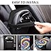 allgobee Armrest Cushion Cover Abstract Swirl Design Tie Dye Universal Center Console Protector for Cars and Trucks