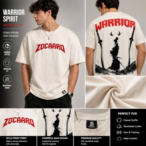 Image of Anime Printed Oversized Cotton Casual Round Neck T-Shirt for Men and Boys | Sharp, Eren yeagear & Mikasa akerman Japanese Streetwear Aesthetics