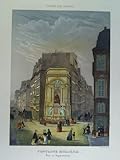  Fontaine Molière. Prise au Daguerreotype - Colorierter Stahlstich, nach einer Daguerreotypie