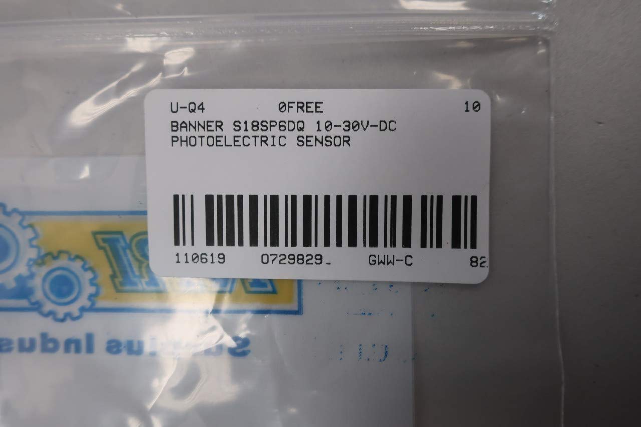 BANNER S18SP6DQ PHOTOELECTRIC Sensor 10-30V-DC