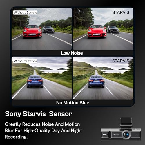 Image of Nextro X900 TriVision Dashcam, 4K Front + 1K Rear + 1K Cabin Triple Channel, Sony STARVIS, ADAS, GPS, 180 Cabin Fisheye, 6G+IR Lens, Wi-Fi App, Night Vision, WDR, G-Sensor, Voice Recording