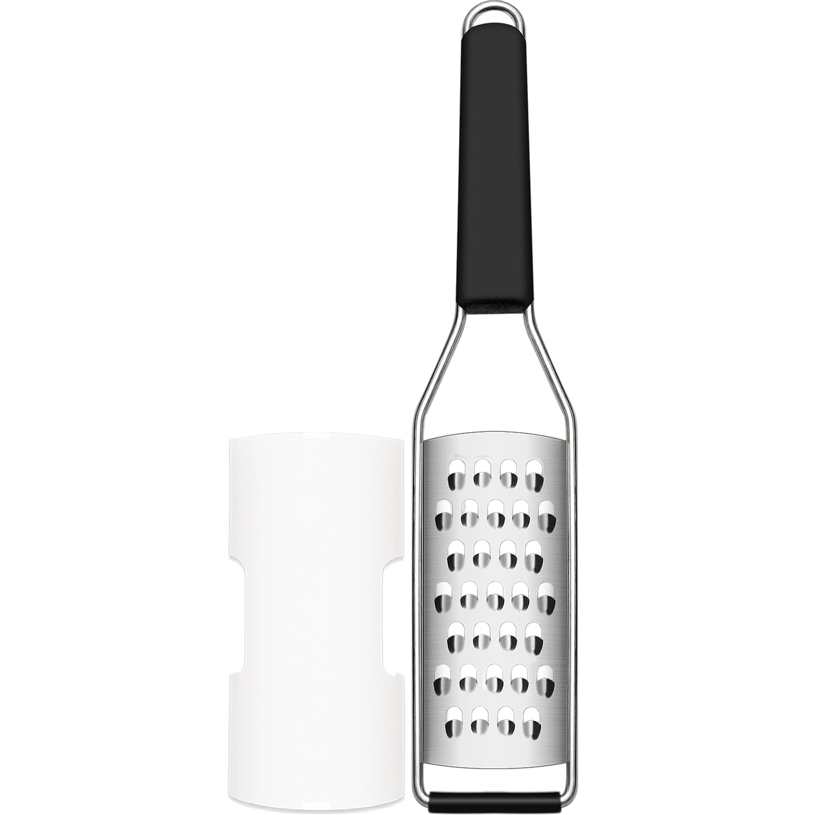 Cambom Cheese Grater Vegetable Shredder &amp; Citrus Zester Lemon Zester for Parmesan Cheese, Vegetables, Zucchini, Nutmeg, Chocolate, Lemons, Hand Held Shredder Graters Stainless Steel Extra Coarse Blade