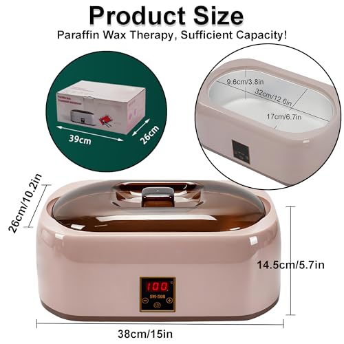 Macchina per la cera di paraffina per mani e piedi, kit idratante ed esfoliante per scaldacera da 4000 ml con funzione di mantenimento del calore