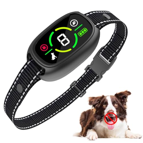 #rémunéré #Amazon<br>Collier Anti Aboiement Chien Rechargeable Modes Son/Vibration/Vibration Forte 3 Modes 8 Niveaux de Sensibilité Détection Intelligente des Aboiements Étanche IP67 pour Petit et Gros Chien