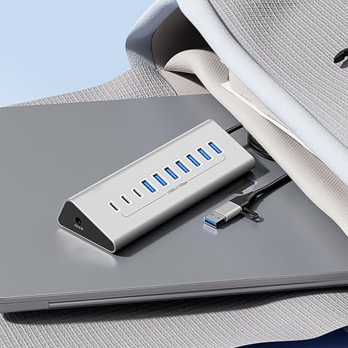 Plus de manque de ports avec le concentrateur USB 3.0 type C à alimentation stable - 7