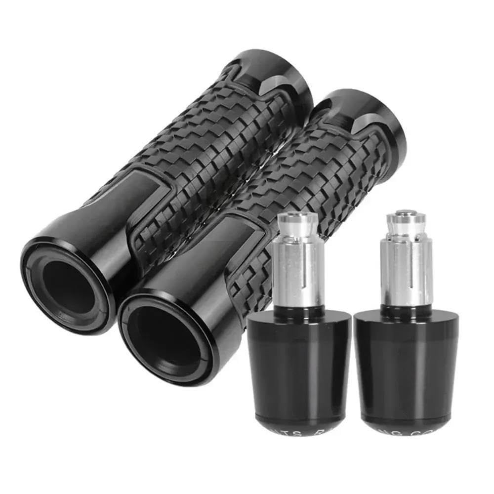 Puños de manillar y tapones negros para moto Yamaha TDM850 TDM900 y YZF R3