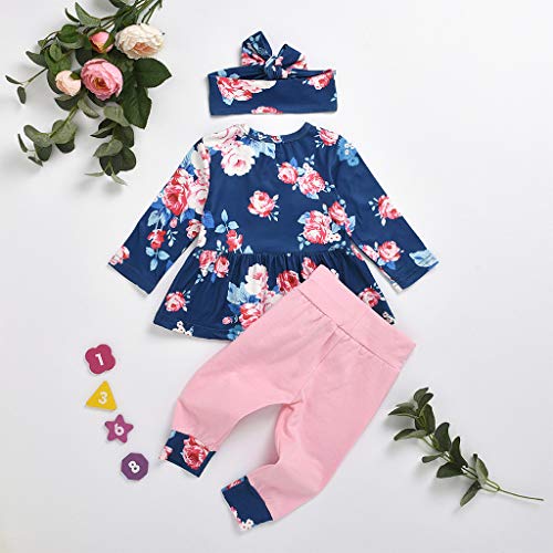 image for Gallity Baby Clothes Gallity 3Pcs Baby Girls Floral Clothes Toddler Ru