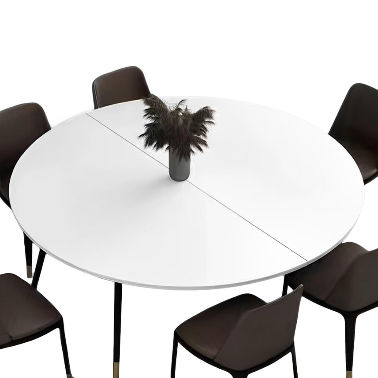 Extension de dessus de table ronde pliable : solution gain de place petits espaces