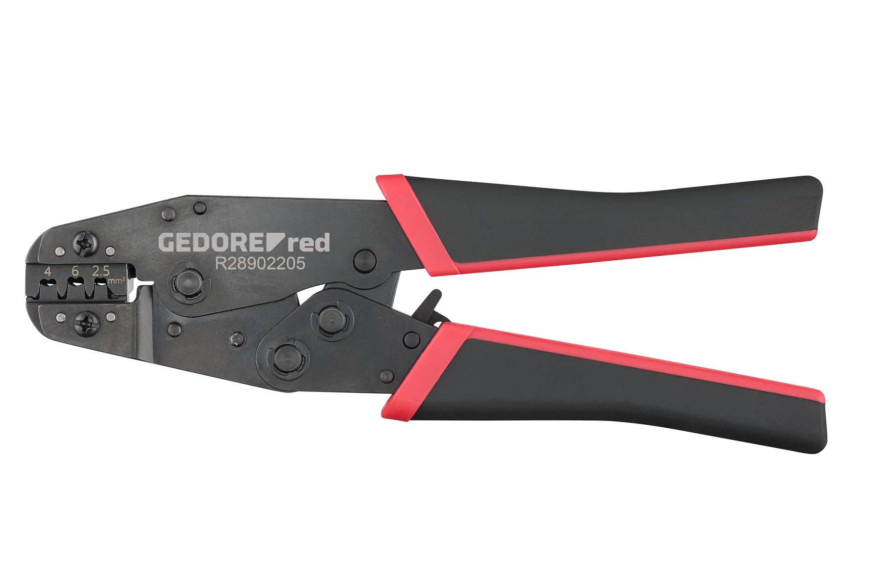 GEDORE red Crimpadora R28902205 | Crimpadora para conector solar MC4 | Para cable PV de 2,5/4/6 mm² | Herramienta de crimpado de precisión para instalación fotovoltaica