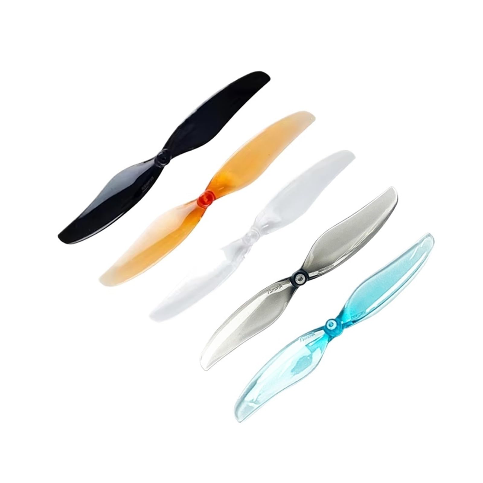 Compatible avec Le kit d'hélices bipales DJI Tello 75 mm, 12 Paires d'arbres de 1 mm/1,5 mm for Drones à Cure-Dents de 3 Pouces(12Pairs Whiskey 1mm)