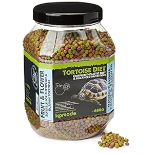 Komodo Complete Holistic Tortoise Diet Fruit and Flower 680 g, Balanced food for Tortoises, Natural Flavoured Tortoise…