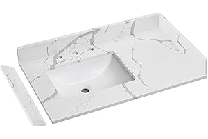 Luxury Calacatta River Vanity Top: Upgrade Your Bathroom Oasis