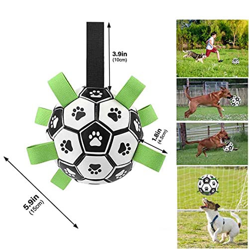 NA Dog Toys Soccer Ball,Dog Soccer Ball with Grab