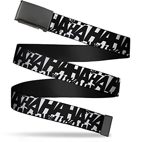 Buckle-Down Cinturón de tela de lona con hebilla de abrazadera