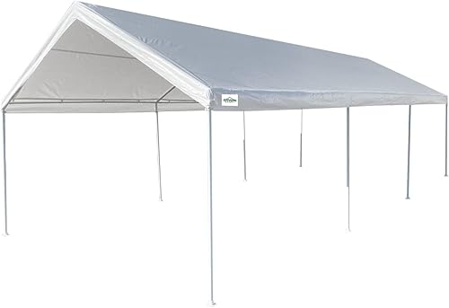 Caravan Canopy Domain Pro 312 - Refugio para cochera (12x26), color blanco