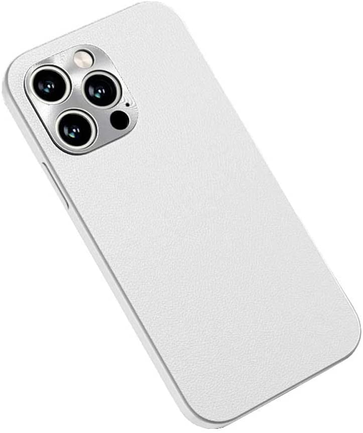 Coque iPhone 13 Pro blanche en cuir étui antichoc idéal au quotidien