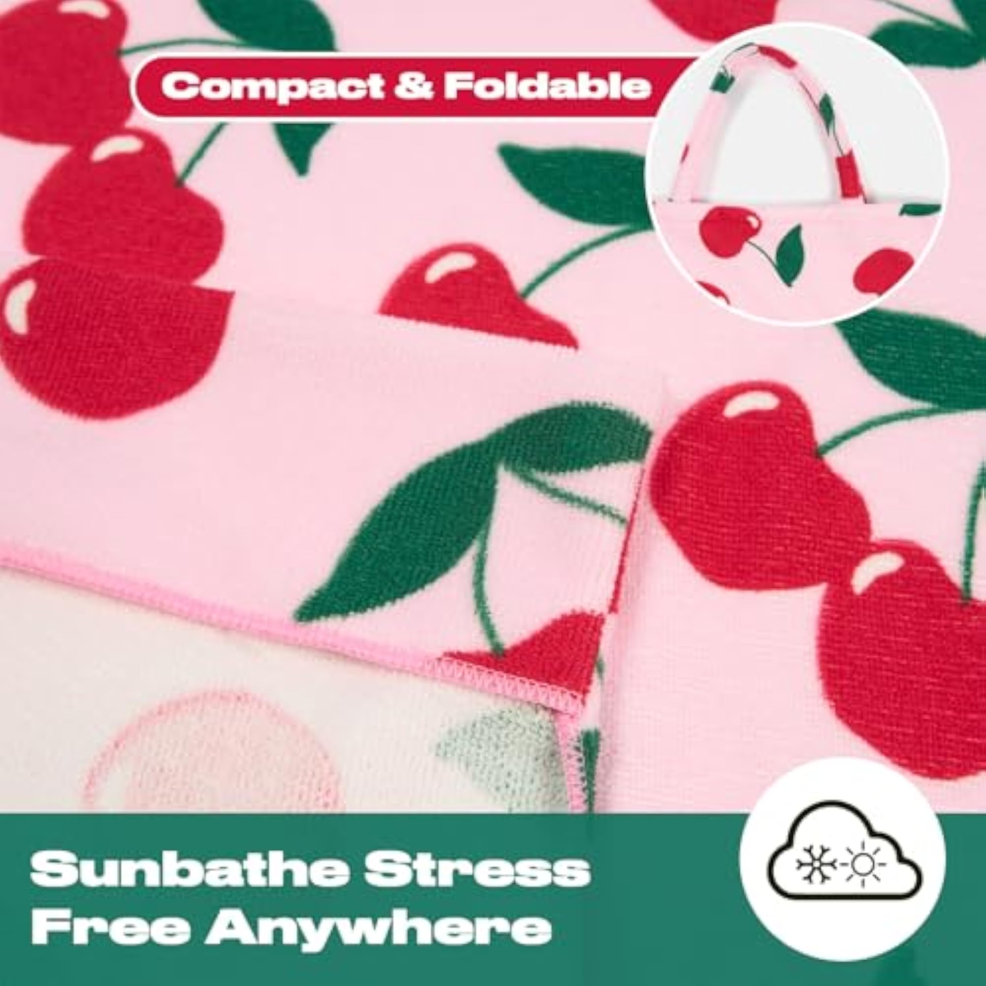 Beach Towel in a Bag, Quick-Dry Lightweight Fabric