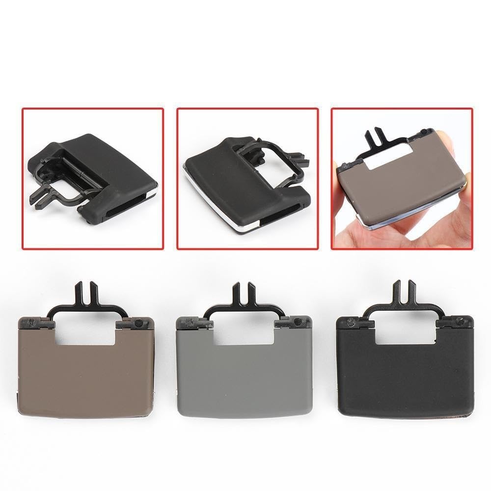 Bocchetta dell'aria condizionata per auto Auto Anteriore Posteriore Aria Condizionata AC Vent Uscita Tab Slide Pinze Kit di Riparazione Misura for Mercedes Benz W164 X164 M ML GL (Color : Black)