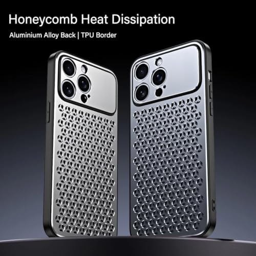 Coque en alliage d'aluminium iPhone 16 argentée au design métallique premium - 2
