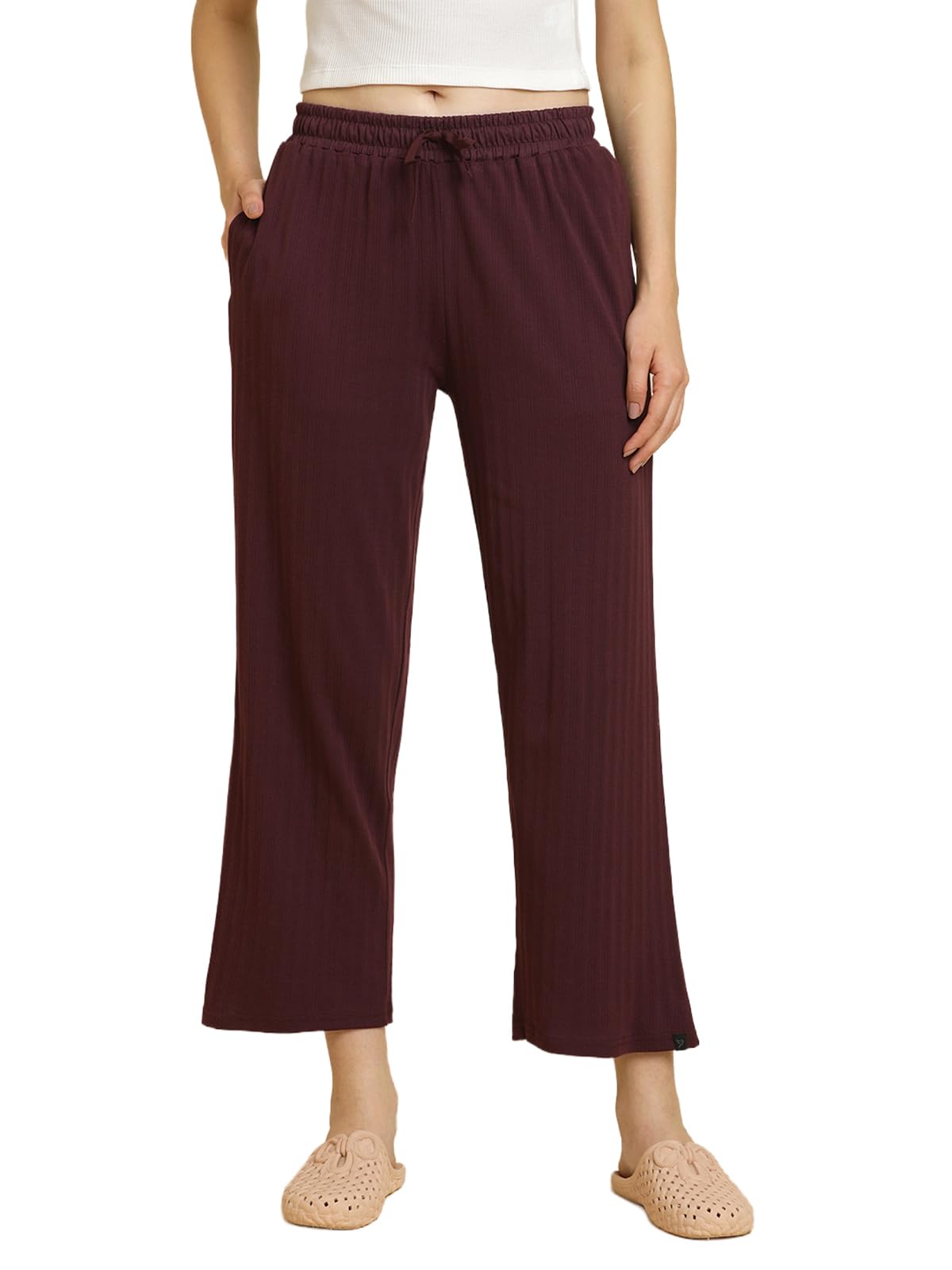 twin birds Women Cotton Textured Night Pant | Pyjama Sleepwear Loungewear-picture-1