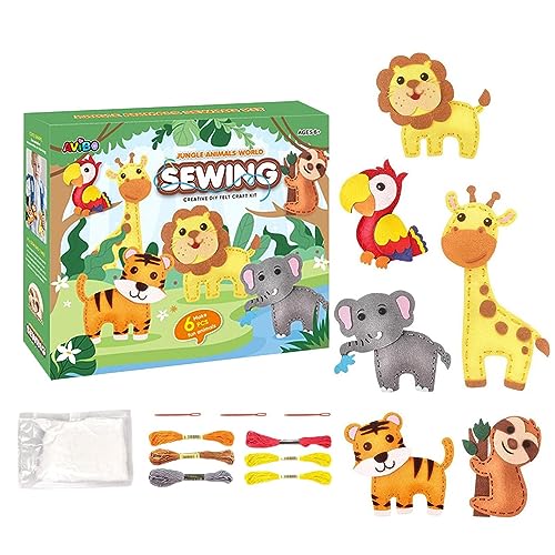 Brinquedo de enfiar,Projetos DIY de bonecos de pelúcia | Costurar mini kit de artesanato, primeiro k