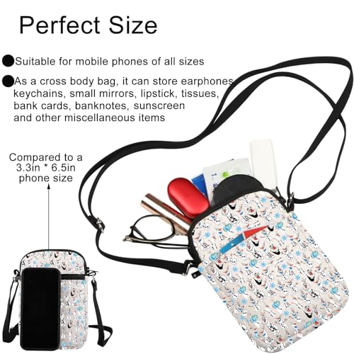 G2TUP Snowman Crossbody Bag Snowman Gifts Frostling Shoulder Bag Frostling Merchandise Frostling Gifts For Women3