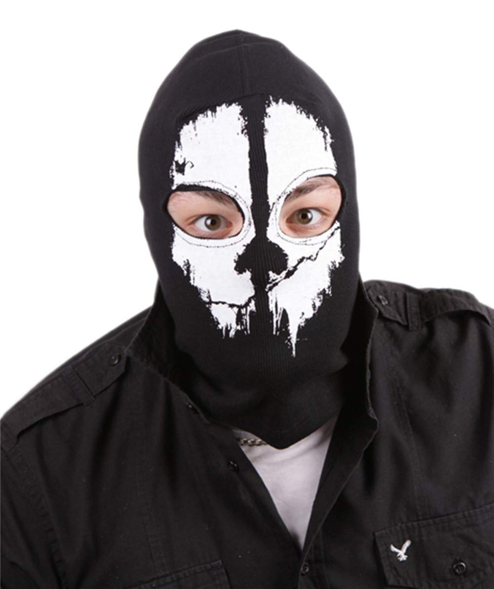 Black Sugar Totenkopf-Maske – Winddicht, Einheitsgröße, Für Motorrad, Sport & Halloween