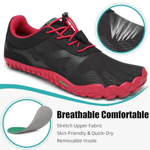 Image of SAGUARO Mens Womens Minimalist Barefoot Trail Running Shoes | Cross Trainer | Breathable Quick Dry | Wide Toe Box | Zero Drop | Outdoor Beach Walking Jogging
