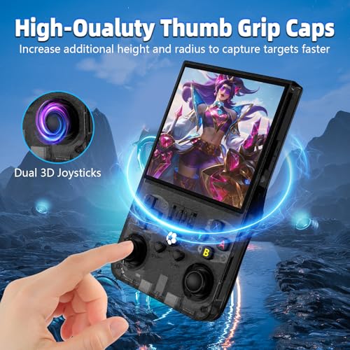 Image of R36MAX Retro Handheld Game Console, 4.0 Inch IPS HD Screen Retro Gaming Console, Linux System, 30+ Emulator Games Retro Game Console, 4000mAh Battery, Built-in 64G TF Card