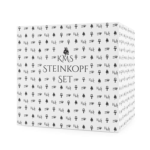 KMS Shisha Kopf Set – Steinkopf Shisha mit Zubehör – Kaminaufsatz Shisha und Sieb – Premium Shisha Zubehör mit besserer… – Bild 6