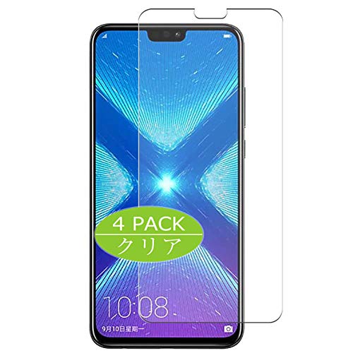 VacFun 4 Piezas Protector de Pantalla, compatible con HUAWEI Honor 8X, Screen Protector Película Protectora (Not Cristal Templado) NuevaVersión