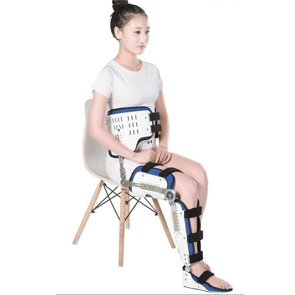 Adjustable Hinged Hip Abduction Orthosis Joint Protection Device for Hips Groin Hamstring and Sciatic Nerve Pain Relief Post Op Hip Brace Recovery Stabilizer(Left)