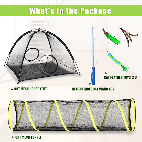 image for Wilhiker Outdoor Cat Enclosures for Indoor Cats, Large Cat Tent and Ca