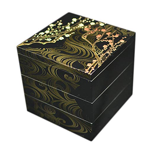 日本製重箱 3段 5寸 3〜4人用香琳 北市漆器