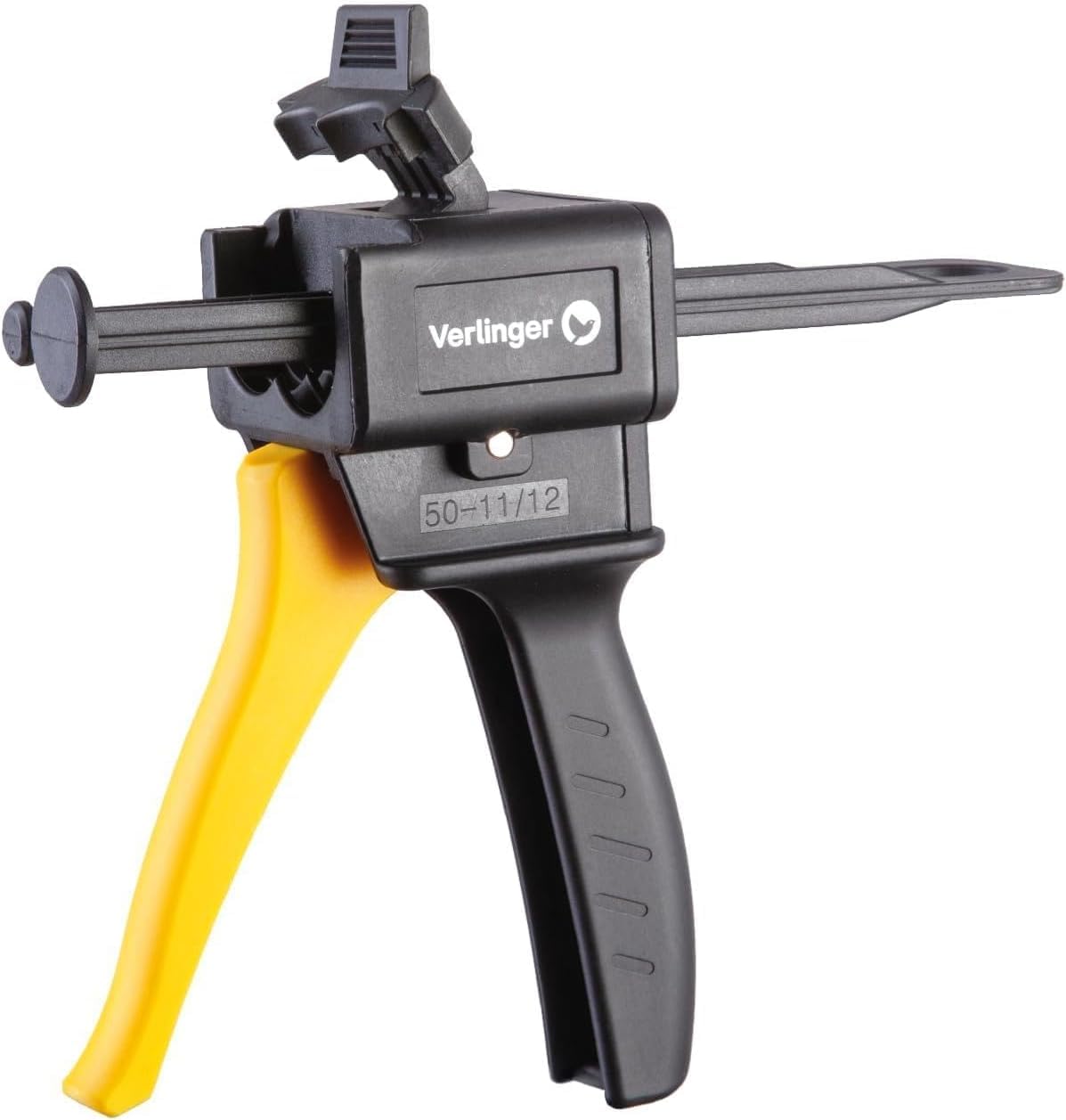 Epoxid Klebepistole Für Epoxidkleber 2 Komponenten 2K Kleber Pistole Baukleber Handwerk Reparaturen Klebstoff Spender 2x25 ml Schwarz Gelb Standard