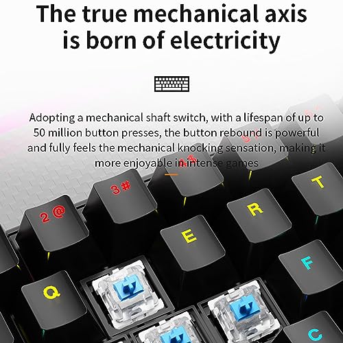 Teclado Gamer Mechanical Gaming Keyboard Compacto Cableado miniatura 4