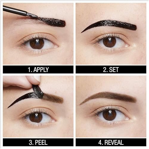 Maybelline New York Tattoo Brow Peel Off Eyebrow Gel Tint, Semi-Permanent Colour, Waterproof, Lasts up to 3 Days - Image 4