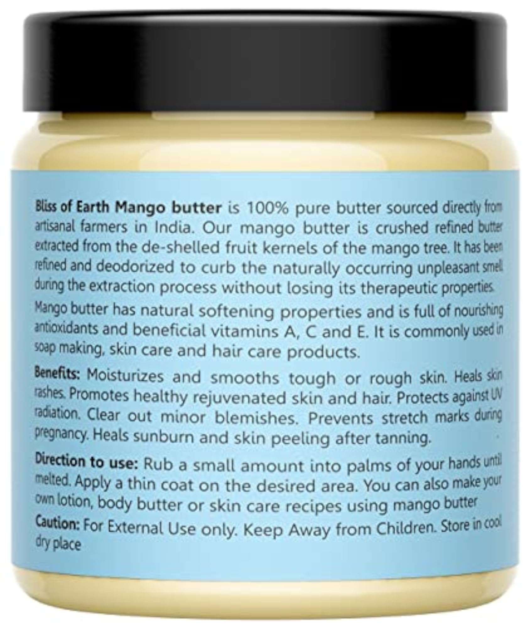 Deodorised Indian Mango Butter, 100g