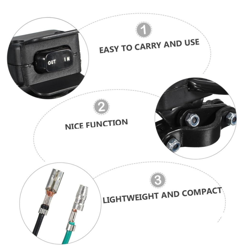 FOMIYES Electric Winch Switch Controller for Off-Road Vehicle, 3 Meter Cable Length, Winch Control Module for Utv and ATV Off-Road Modification