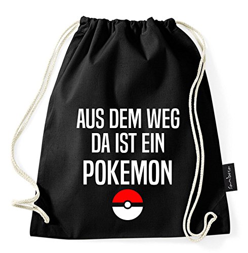 Plus de 60 dictons et designs au choix / sac de gym Sambosa avec inscription / sac : noir, sac à dos, sac de jute, sac de sport, hipster, Pokémon, Taille unique Cover