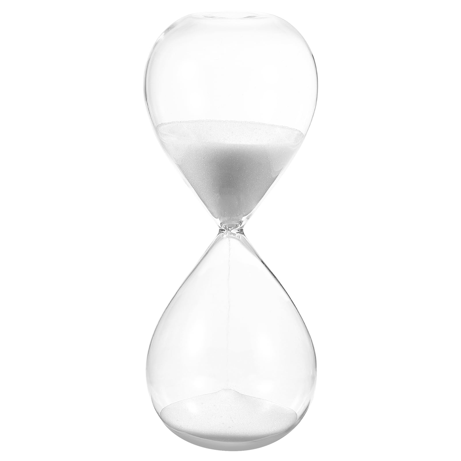 PATIKIL 45 Minutes Sand Timer, Sand Watch Hour Glass Sandglass Timer Clock for Living Room Home Office Restaurant Decoration, White